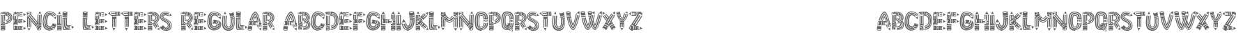 Pencil Letters Regular