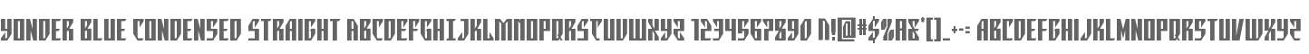 Yonder Blue Condensed Straight