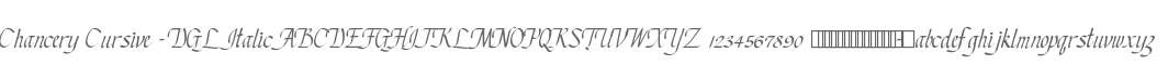 Chancery Cursive - DGL Italic