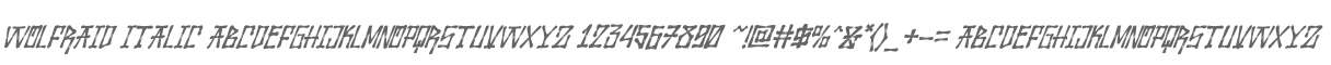 Wolfraid Italic