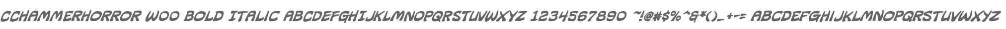 CCHammerHorror W00 Bold Italic