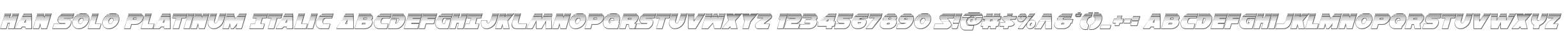 Han Solo Platinum Italic