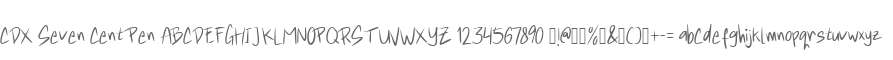CDX Seven Cent Pen