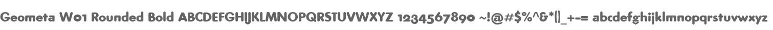 Geometa W01 Rounded Bold