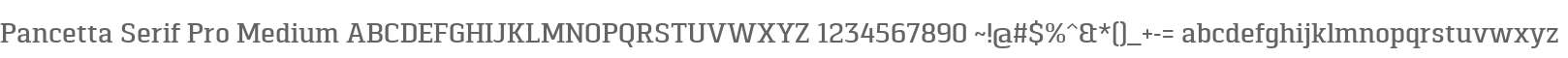 Pancetta Serif Pro Medium