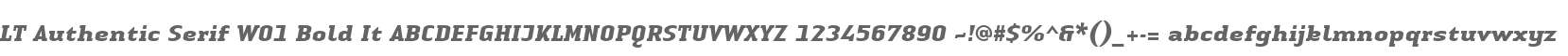 LT Authentic Serif W01 Bold It