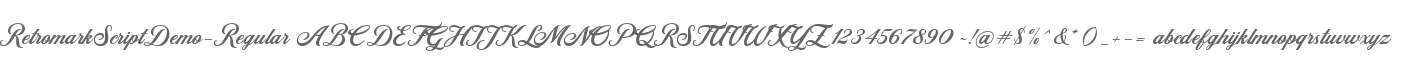 RetromarkScriptDemo-Regular