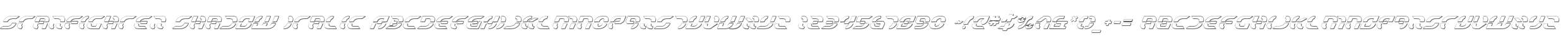 Starfighter Shadow Italic