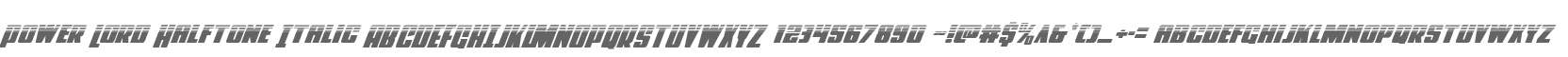 Power Lord Halftone Italic