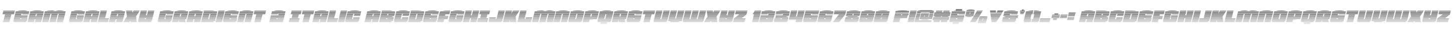 Team Galaxy Gradient 2 Italic