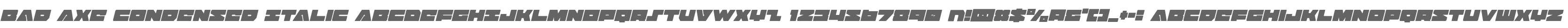 Bad Axe Condensed Italic