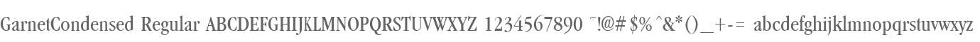 GarnetCondensed Regular
