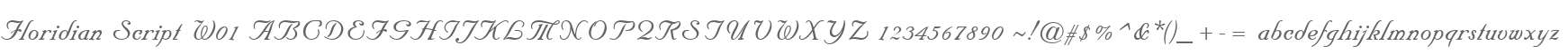 Floridian Script W01