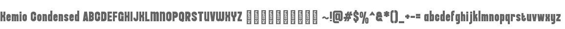 Kemio Condensed