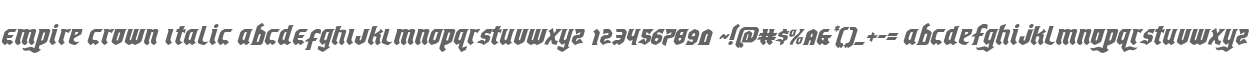 Empire Crown Italic