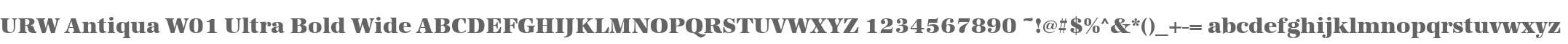 URW Antiqua W01 Ultra Bold Wide
