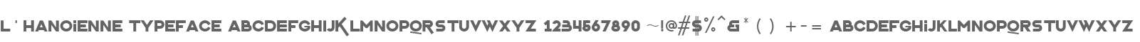 LHanoienne Typeface