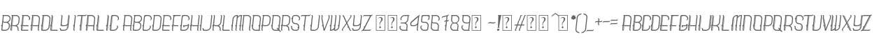 Breadly Italic