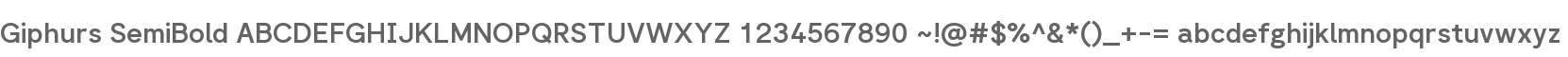 Giphurs SemiBold