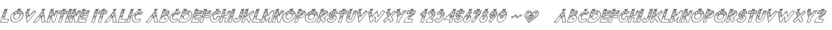 Lovantine italic
