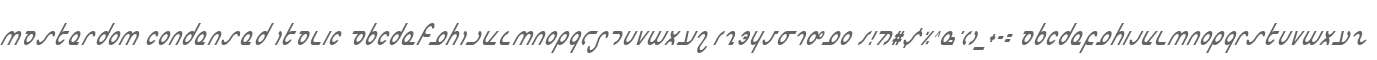Masterdom Condensed Italic