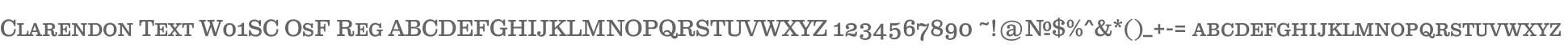 Clarendon Text W01SC OsF Reg