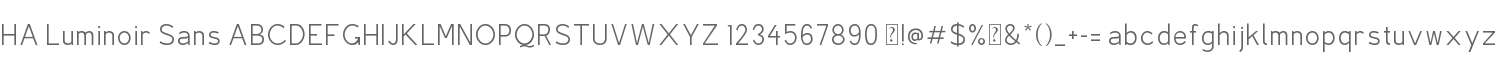 HA Luminoir Sans