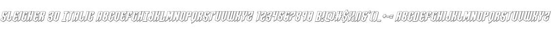 Sleigher 3D Italic