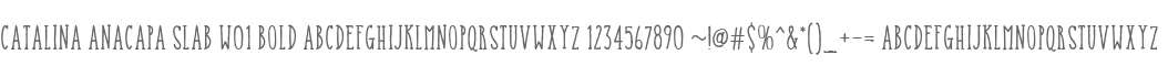Catalina Anacapa Slab W01 Bold