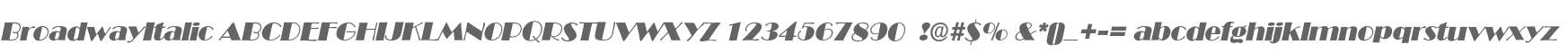 BroadwayItalic