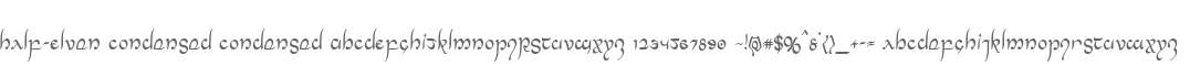 Half-Elven Condensed Condensed