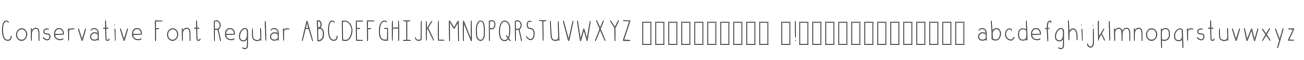 Conservative Font