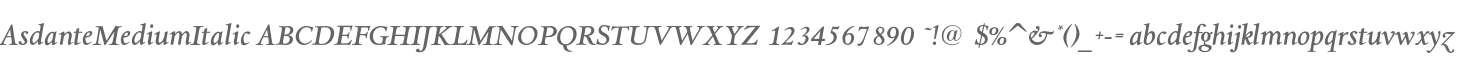 AsdanteMediumItalic