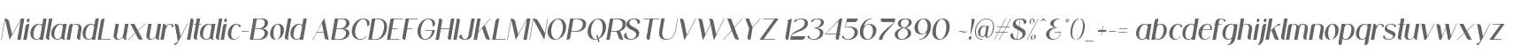 Midland Luxury Italic