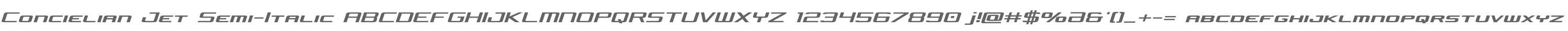 Concielian Jet Semi-Italic