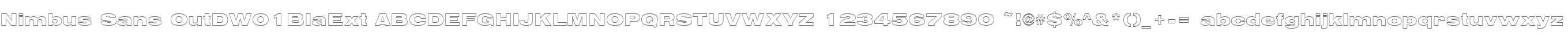 Nimbus Sans OutDW01BlaExt