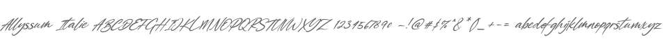 Allyssum Italic