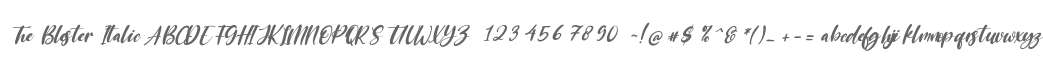 The Blester Italic