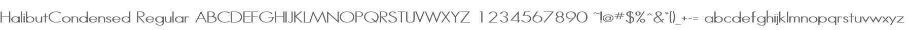 HalibutCondensed Regular