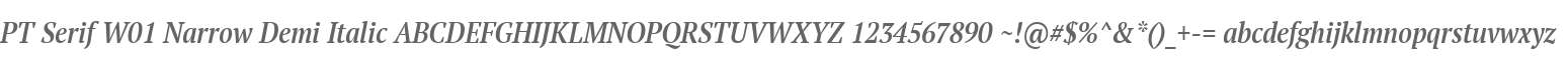 PT Serif W01 Narrow Demi Italic