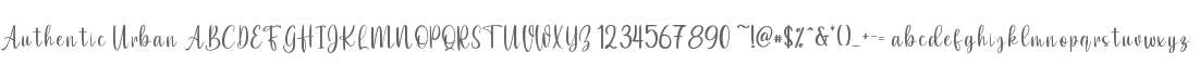 Authentic Urban