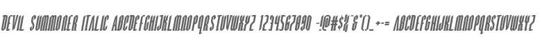 Devil Summoner Italic
