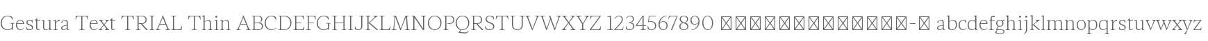 Gestura Text TRIAL Thin