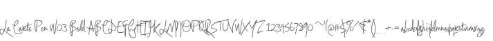 La Carte Pen W03 Bold