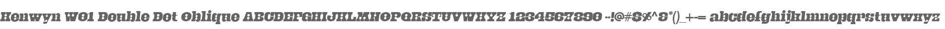 Kenwyn W01 Double Dot Oblique