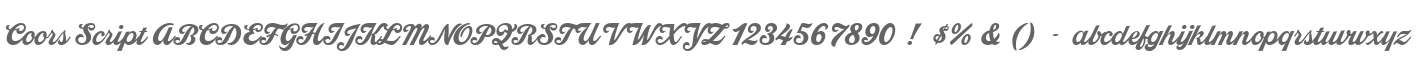 Coors Script