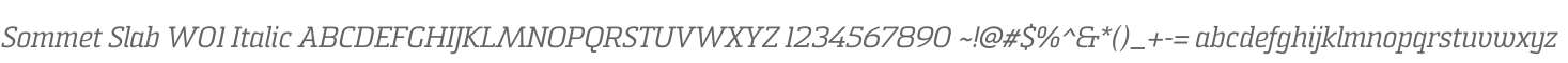 Sommet Slab W01 Italic