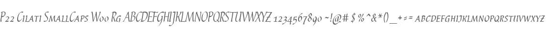 P22 Cilati SmallCaps W00 Rg