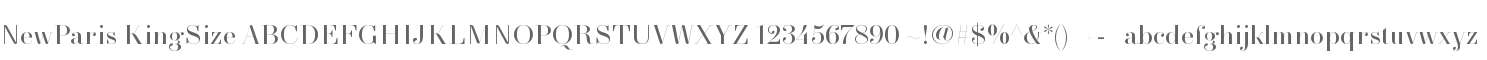 NewParis KingSize