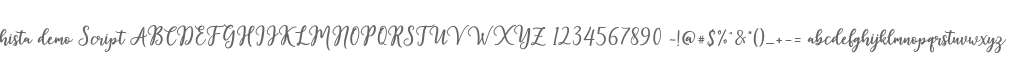 hista demo Script